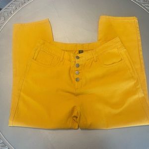 SHEIN Yellow skinny jeans XL